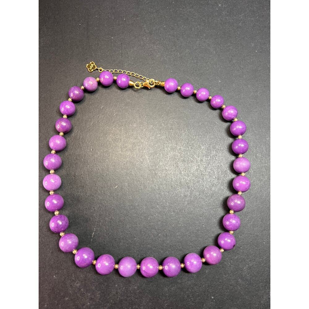 NEW Phosphosiderite graduated beaded necklace in vermeil - Picture 11 of 14